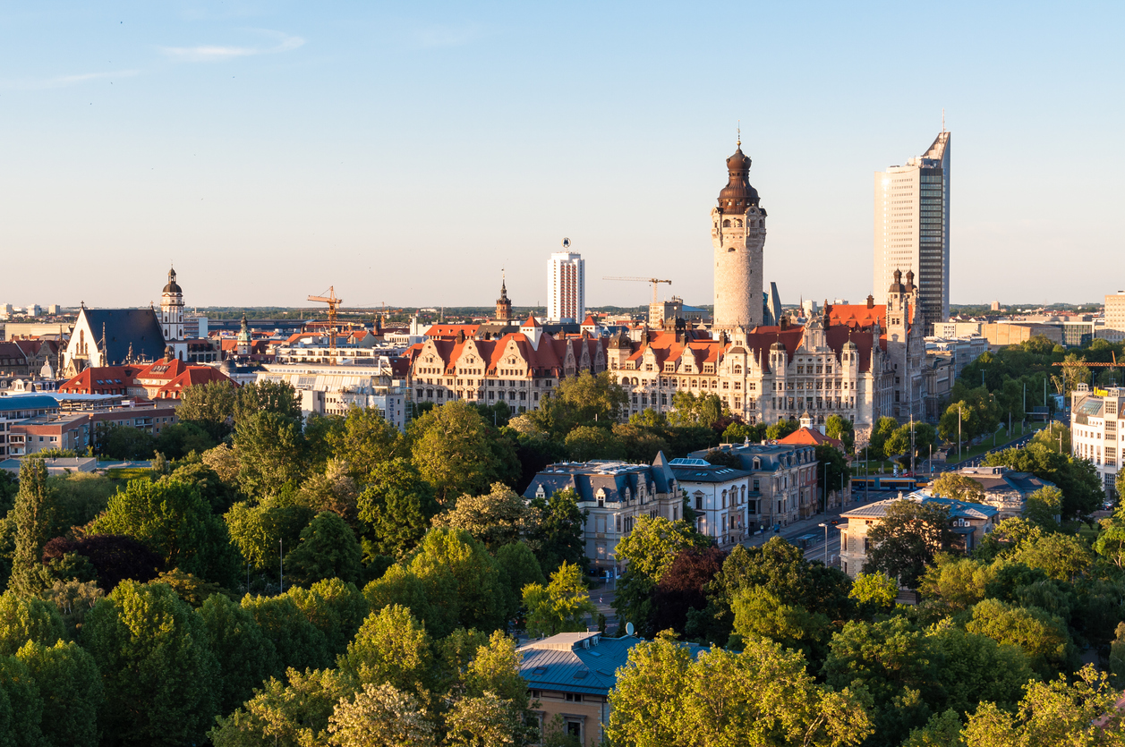 Skyline of Leipzig